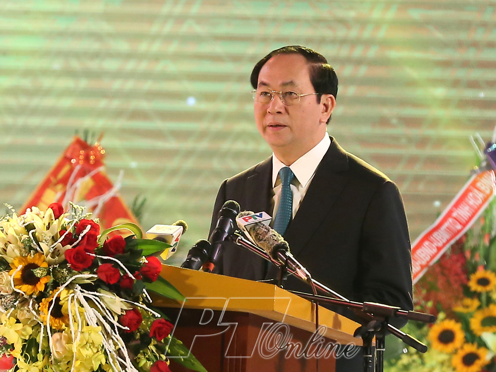 Phát biểu của Chủ tịch nước Trần Đại Quang tại Lễ kỷ niệm 125 năm ngày thành lập, 20 năm ngày tái lập tỉnh Phú Thọ và đón nhận Huân chương Độc lập hạng Nhất lần thứ hai